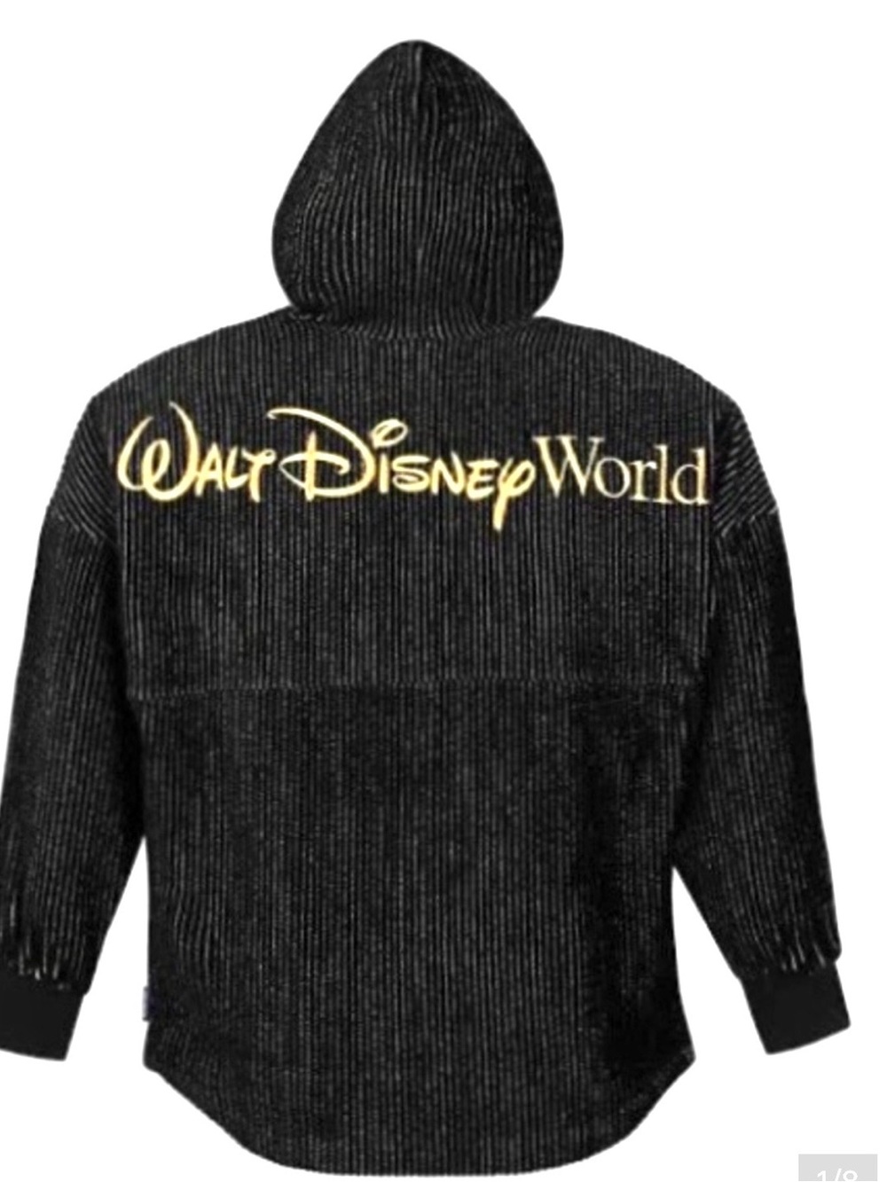 Walt Disney World MenSpirit Jersey 50th Anniversary L HOODIE NWOT BLACK GOLD